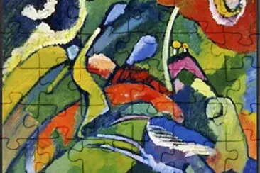 פאזל של Kandinsky femme endormie