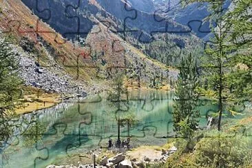 Lago d Arpy jigsaw puzzle