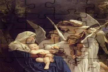 Virgen y niño jigsaw puzzle