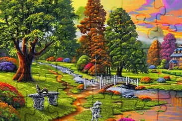 Paisaje colorido jigsaw puzzle