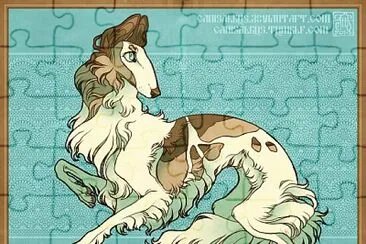 Borzoi jigsaw puzzle