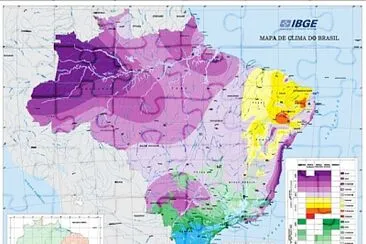 Mapa de clima jigsaw puzzle