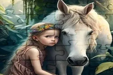 Niña y caballo