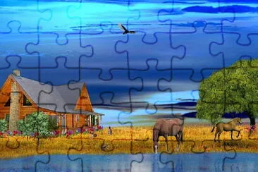 Cielo azul jigsaw puzzle