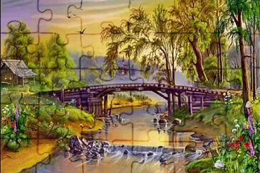 Puente rio jigsaw puzzle