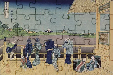 富岳三十六景・五百羅漢寺榮螺堂 jigsaw puzzle