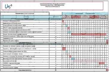 Cronograma de actividades