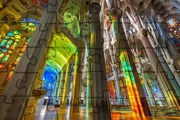 פאזל של Sagrada Familia-Gaudí