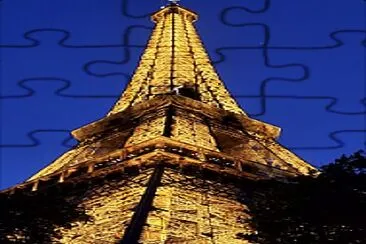 Torre Eiffel iluminada, París, Francia, 2023 jigsaw puzzle