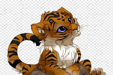 Tigre naranja en una piedra jigsaw puzzle