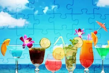 Beach cocktails jigsaw puzzle