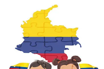 פאזל של Mapa colombia Niños