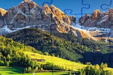 Mountain landscape jigsaw puzzle