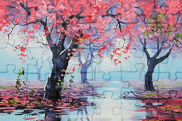 Pink Trees jigsaw puzzle