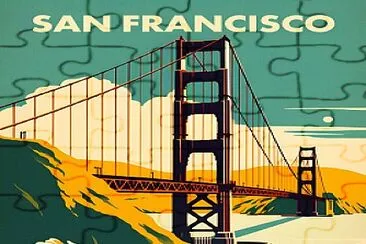 SF Travel Poster jigsaw puzzle