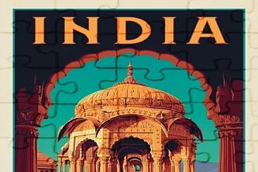 India Travel Poster