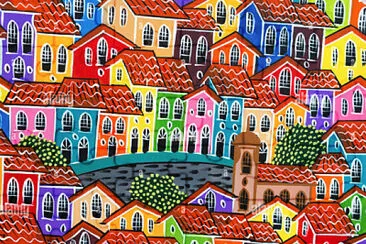 ville aux mille couleurs jigsaw puzzle