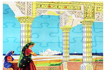 פאזל של Taj Mahal India Travel Poster