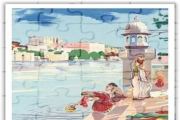 פאזל של Udaipur India Travel Poster