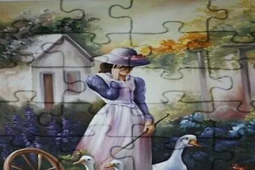 La gardienne d 'oies jigsaw puzzle