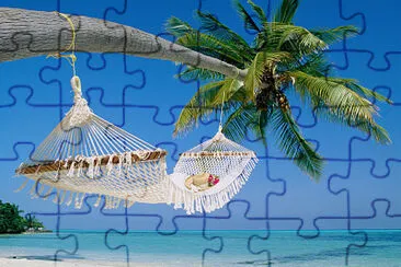 Amaca spiaggia jigsaw puzzle