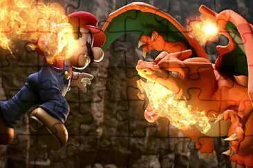 mario contra dragon jigsaw puzzle