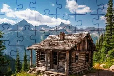 Cabaña en la Montaña jigsaw puzzle