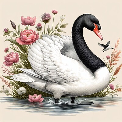 CISNE DE CUELLO NEGRO