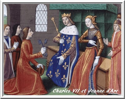 Charles VII et Jeanne d 'Arc