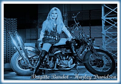 פאזל של Brigitte Bardot - Harley Davidson