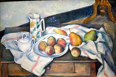 Cézanne table et pommes