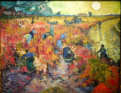 Van Gogh arlésiennes dans les vignes