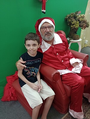 MIGUEL COM O PAPPAI NOEL jigsaw puzzle