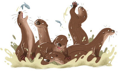 Group of otters