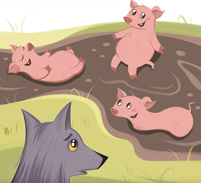 Wolfie and Three Little Pigs