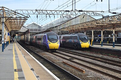 Pendalinos at Crewe