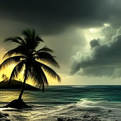 Storm Approaching the Island