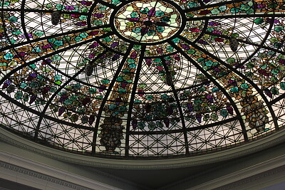 Stained glass arch. Casa Loma