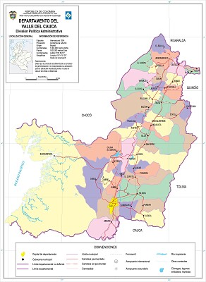 mapa valle del cauca