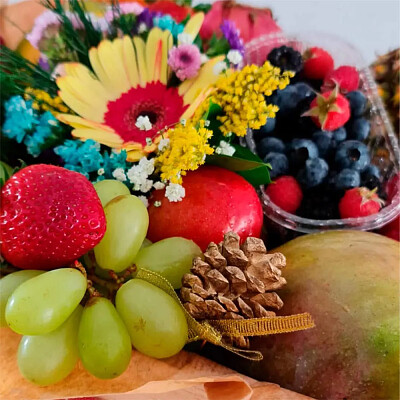 flores e frutas