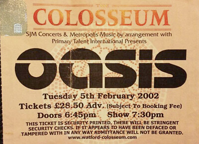 Watford Colosseum Concert - 2002