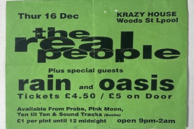 The real people, rain and Oasis