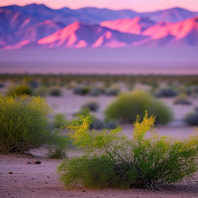 Golden Hour in the Mojave Desert