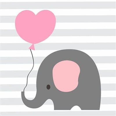 Elefante cor de rosa