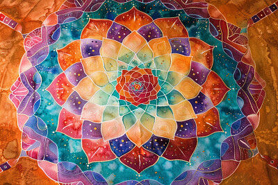 Colorful Chakra Mandala