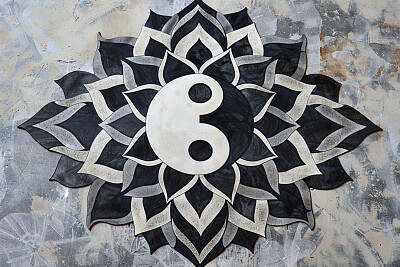 Yin Yang Lotus Mandala