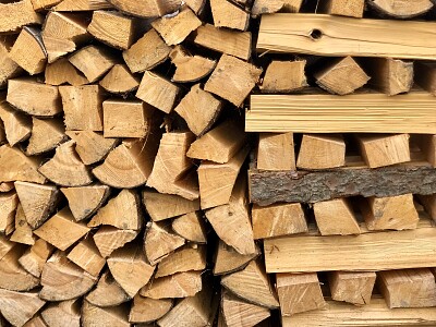 Woodpile in Garmisch, Bavaria, Germany