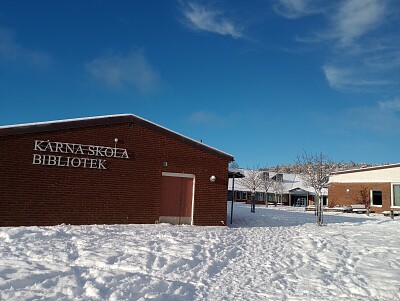 Kärna skola i vinterskrud