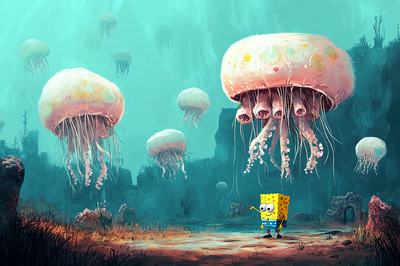 Spongebob's Jellyfish Catching Adventure