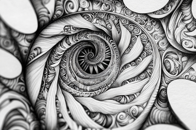 Zentangle Spiral Staircase